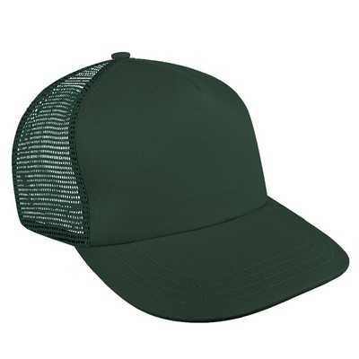 Solid Mesh Back Brushed Front Hook & Loop Skate Hat