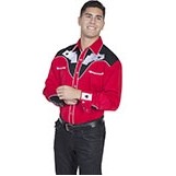 Men's Four Aces Embroidered Long Sleeve Shirt