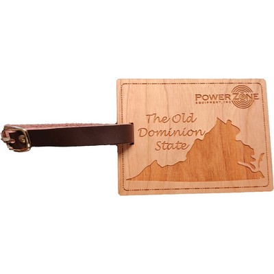 Hardwood State Luggage Tags