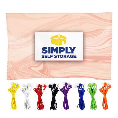 Rose Wrapped Ear Bud Set