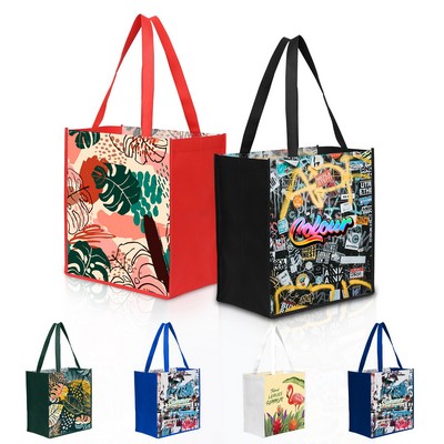 Laminated Non-Woven Tote Bag(12" X 13" X 8")