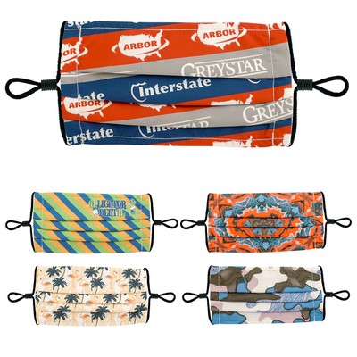 Full Color Pleated Face Mask