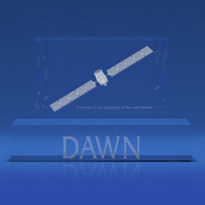 Pikes Peak Horizontal Crystal Award (8" x 11" x 4 ¾")