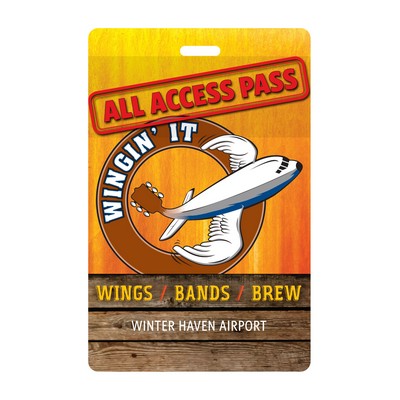 USA Made Laminated Event Tag (2.75"x4.25") Rectangle