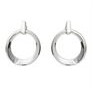 Jilco Inc. Diamond & Sterling Silver Circle Earrings