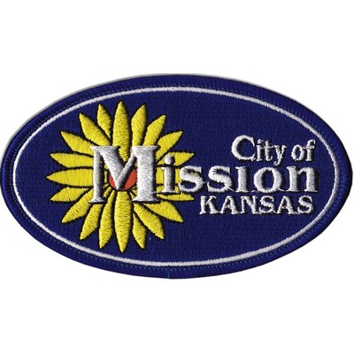 4½" Embroidered Emblem w/100% Thread Coverage