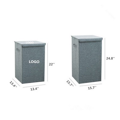 Cotton Linen Storage Box/Laundry Hamper Basket