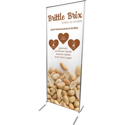 Magnetic Banner Stand 30" x 78" - Double Sided