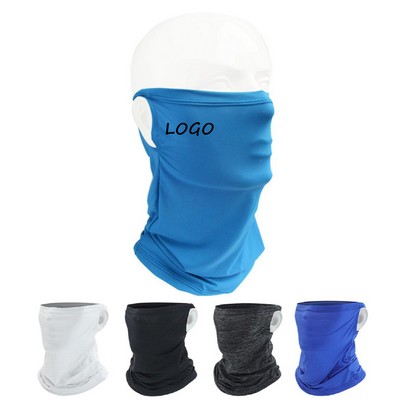 2 layers Lycra Icy Ear Loop Neck Scarf Tube Bandanna