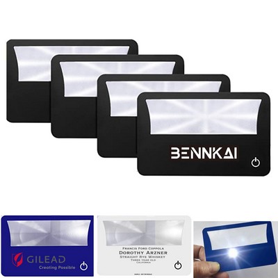 Credit Card Magnifier With LED Flashlight