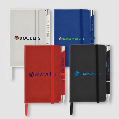 Miller Notebook & Tres-Chic Softy Pen Gift Set - Full-Color Inkjet