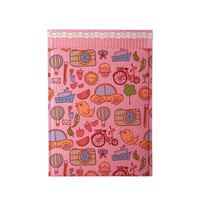 7.9 x 11.8" Pink Poly Bubble Mailer Self Seal Padded Envelopes for Shipping/ Packaging/ Mailing