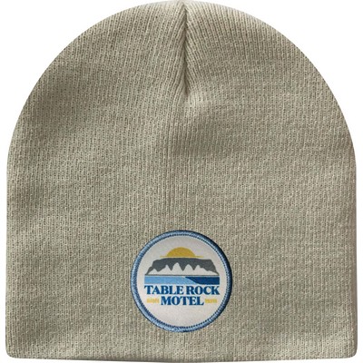 Classic Cuffless Beanie with Sublimated Patch