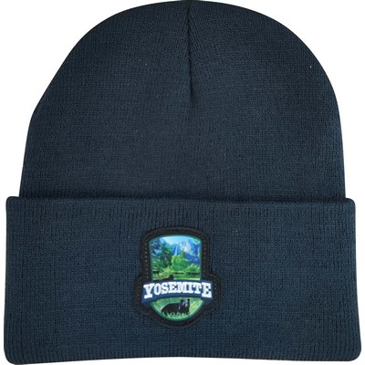 Classic Cuffed Beanie with Photo-Over Patch