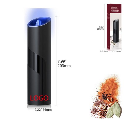 Gravity Electric Pepper Grinder with Blue LED Light