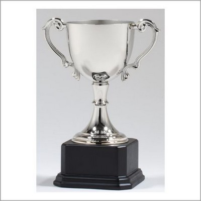 Nickel Plated Cup Trophy 11 1/2"H