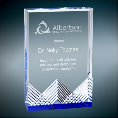 Blue Apex Mirage Acrylic Award, 5 x 7"