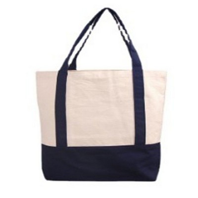 Two-Tone Canvas Tote Bag