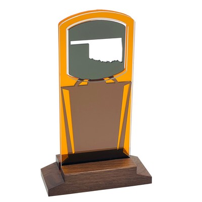 Oklahoma Award Natural Wood Base