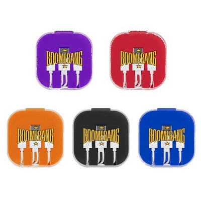 3 Piece Charging Cable Set with Phone Holder