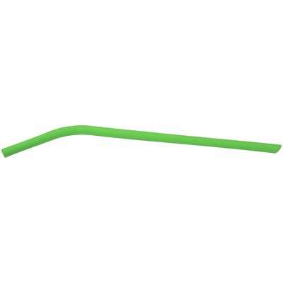 10" Green Silicone Straw