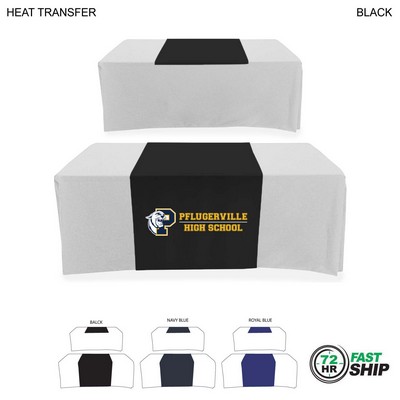 72 Hr Fast Ship - Polycotton Twill Table Runner, (30"x60"), Covers Front and Top of the table