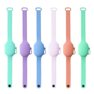 Sanitizer Silicone Wristband w/ Flip Cap
