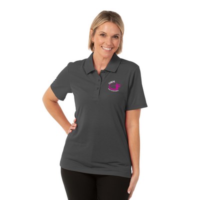 Zorrel® Ladies Paseo Syntrel™ Dot Stripe Polo Shirt