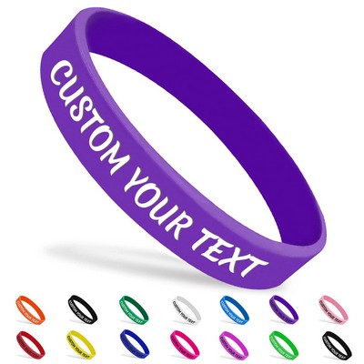 Custom Personalized Silicone Wristband Event Wrist Bands Pvc Rubber Silicone Bracelet Wristband