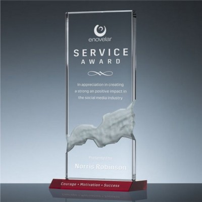Cascade Award w/Red Base (6"x 13")