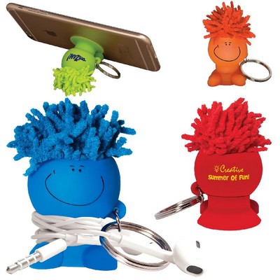 MopToppersÂ® Mobile Stand Cord Winder Key Chain