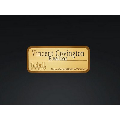 Brass Card with High Shine Boarder