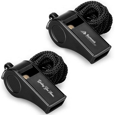 Plastic Sports Whistles with Lanyard, Loud Crisp Sound Whistle Ideal for Coaches, Referees,