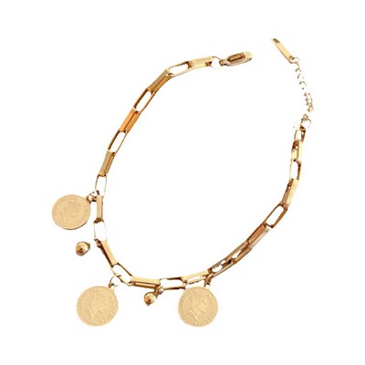 Coin Charm Bracelet