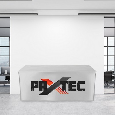 6' Fitted Trade Show Table Cover - Full Color Imprint