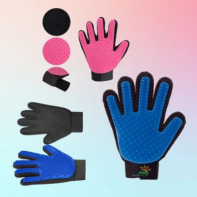 Pet Grooming Gloves for Silicone Hair Removal