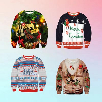 Unisex Classic Acrylic Fiber Custom Ugly Christmas Sweater