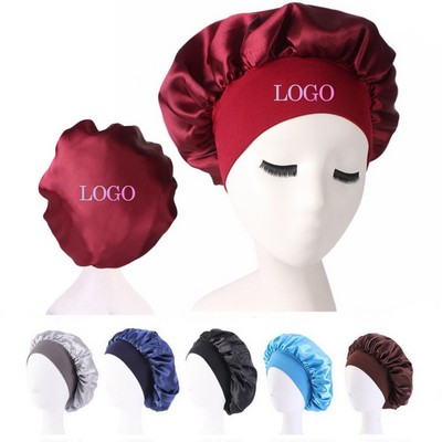 Satin Silk Bonnet for Sleeping Shower