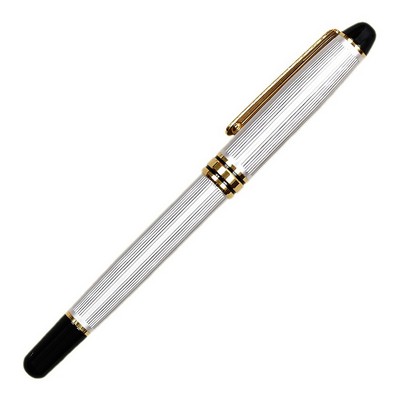 Saxon-III Silver Rollerball Pen