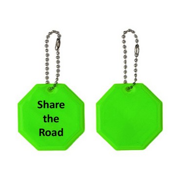 PVC Reflective Zipper Pull - Octagon