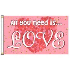 All You Need Is Love Boutique Flag (3'x5')