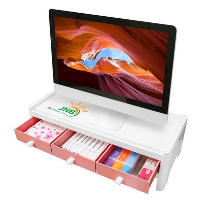 Ergonomic Elevated Monitor Stand Riser Desk Organization