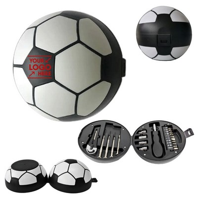 20-in-1 Tool Kit with Soccer-Shaped Case