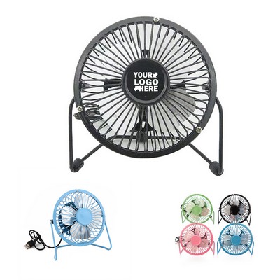 4" Adjustable Tilt Mini Metal Fans