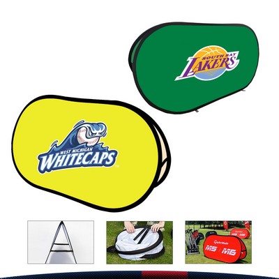 Kalok Oval Pop Up Banner Stand - Small