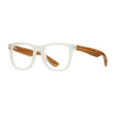 Seaglass Eco-Sustainable Matte Clear/Wood Brown Reading Glasses
