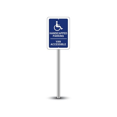 Reflective Handicap Parking Signs (1' x 1ft) SQFT