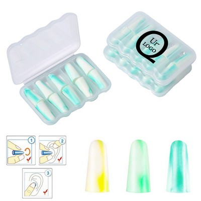Five Pair Memory Foam Earplugs