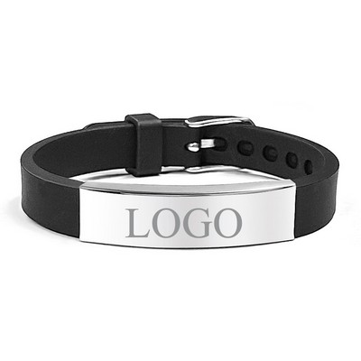 Silicone Adjustable Medical ID Bracelets