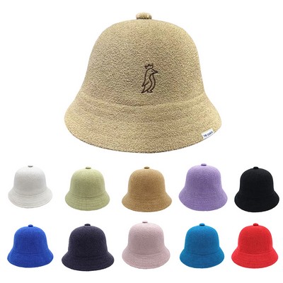Custom Embroidered Bermuda Casual Terry Cloth Bucket Hat